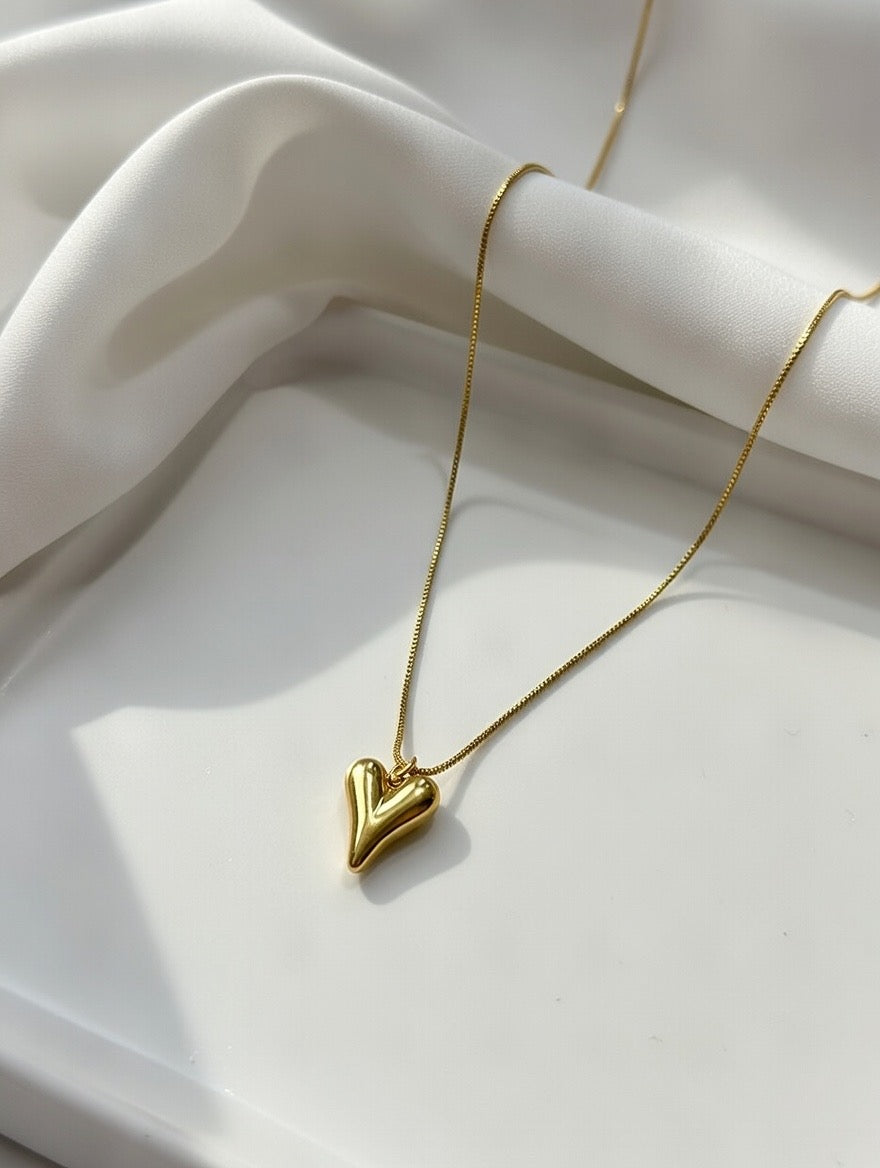 White enamel rose flower gold medallion necklace for women.