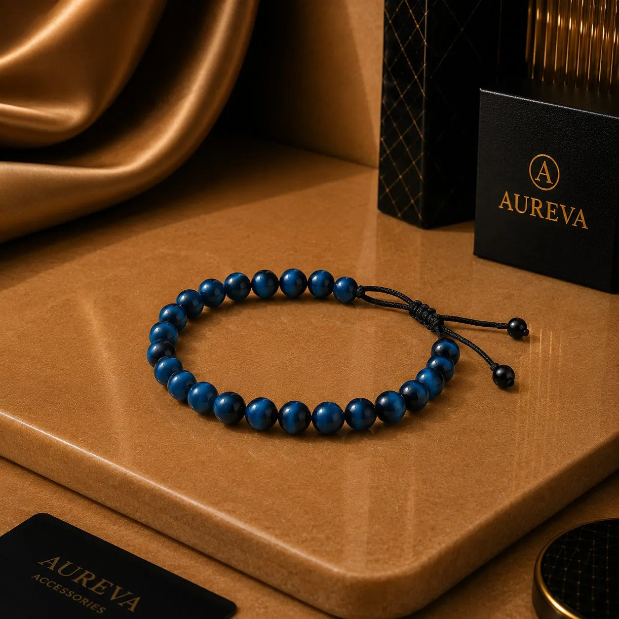 Unisex Turquoise Howlite Adjustable Beaded Bracelet for Men and Women