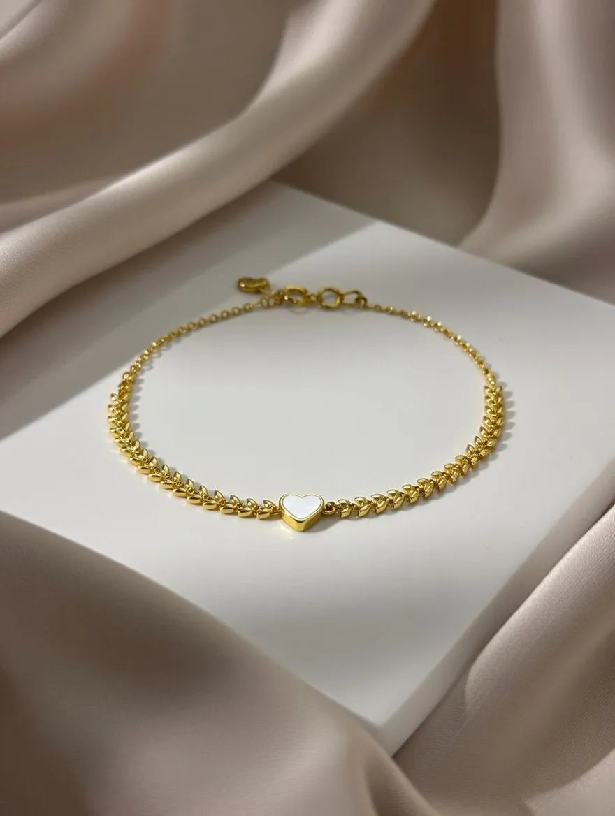 Aureva luxury double layer gold beaded bracelet for women Pakistan