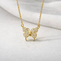Sparkling crystal butterfly pendant for girls Pakistan - Gold butterfly necklace for women Lahore Karachi