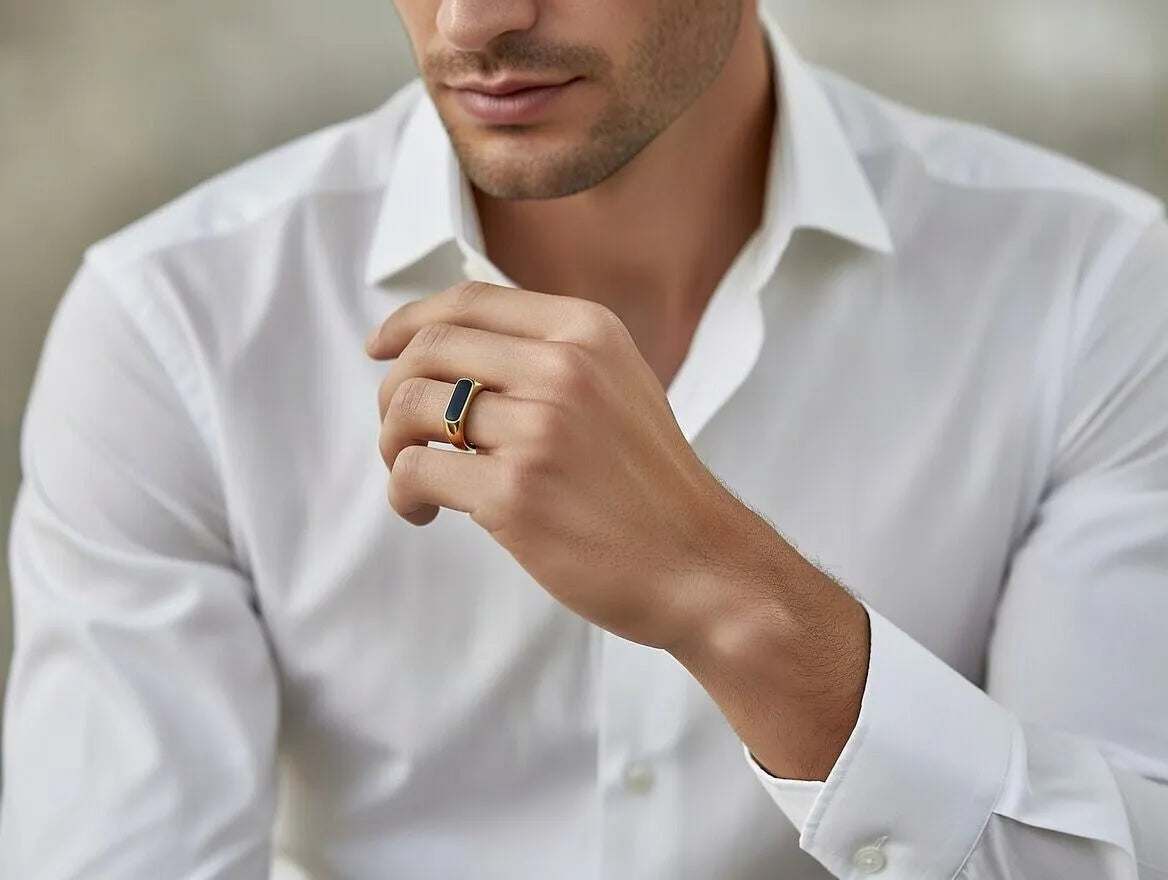 stainless steel band ring